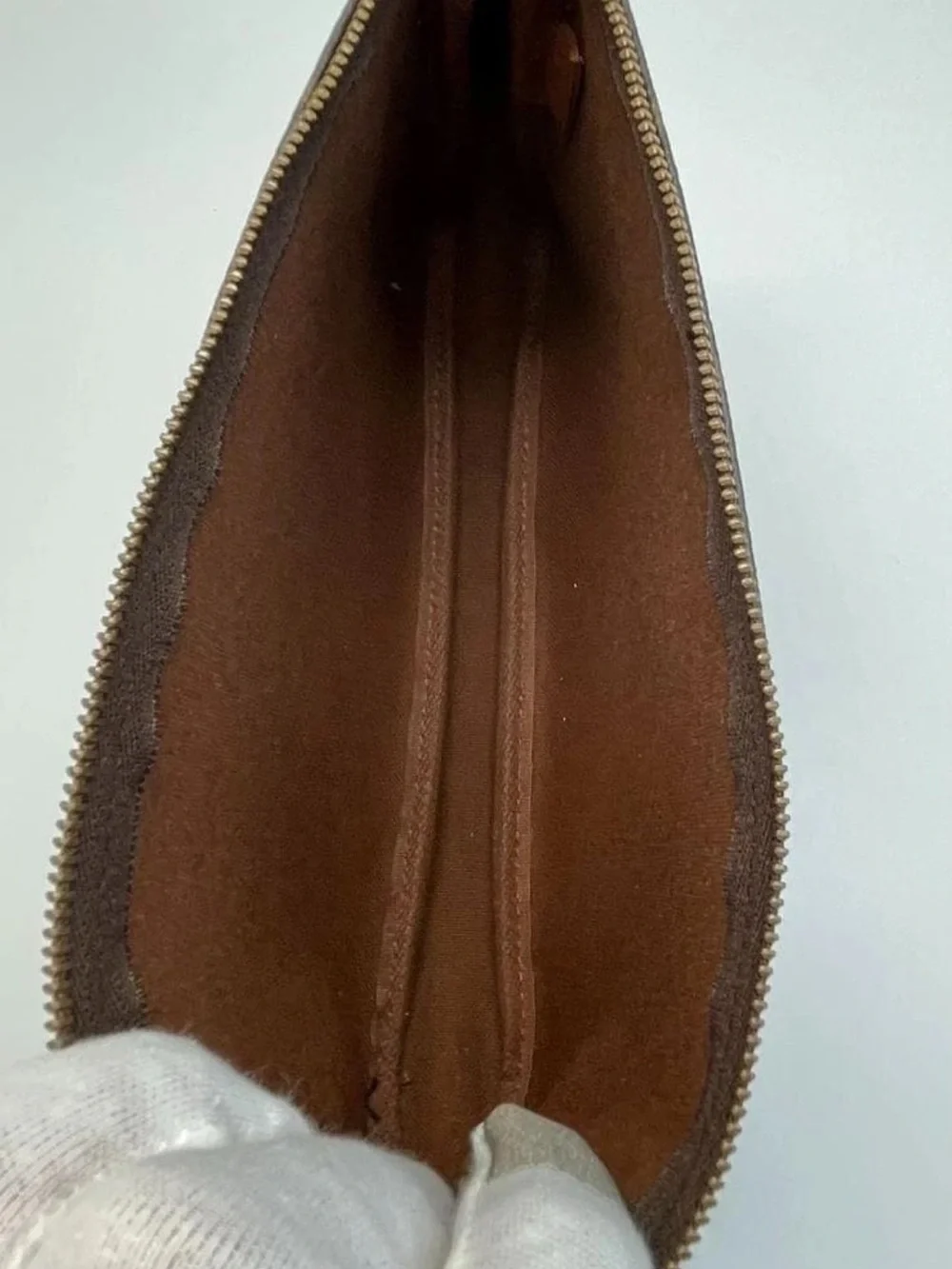 Louis Vuitton Brown Monogram Canvas Pochette Accessoires Shoulder Bag
